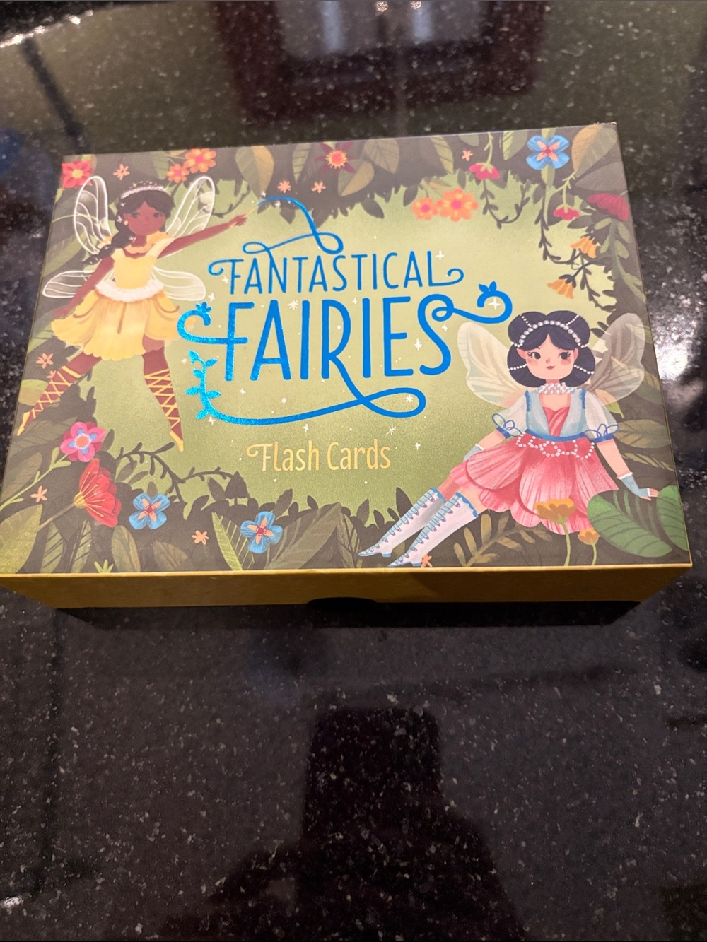 Chronicle Books Fantastical Fairies Flash Cards - Green, Pink, Yellow